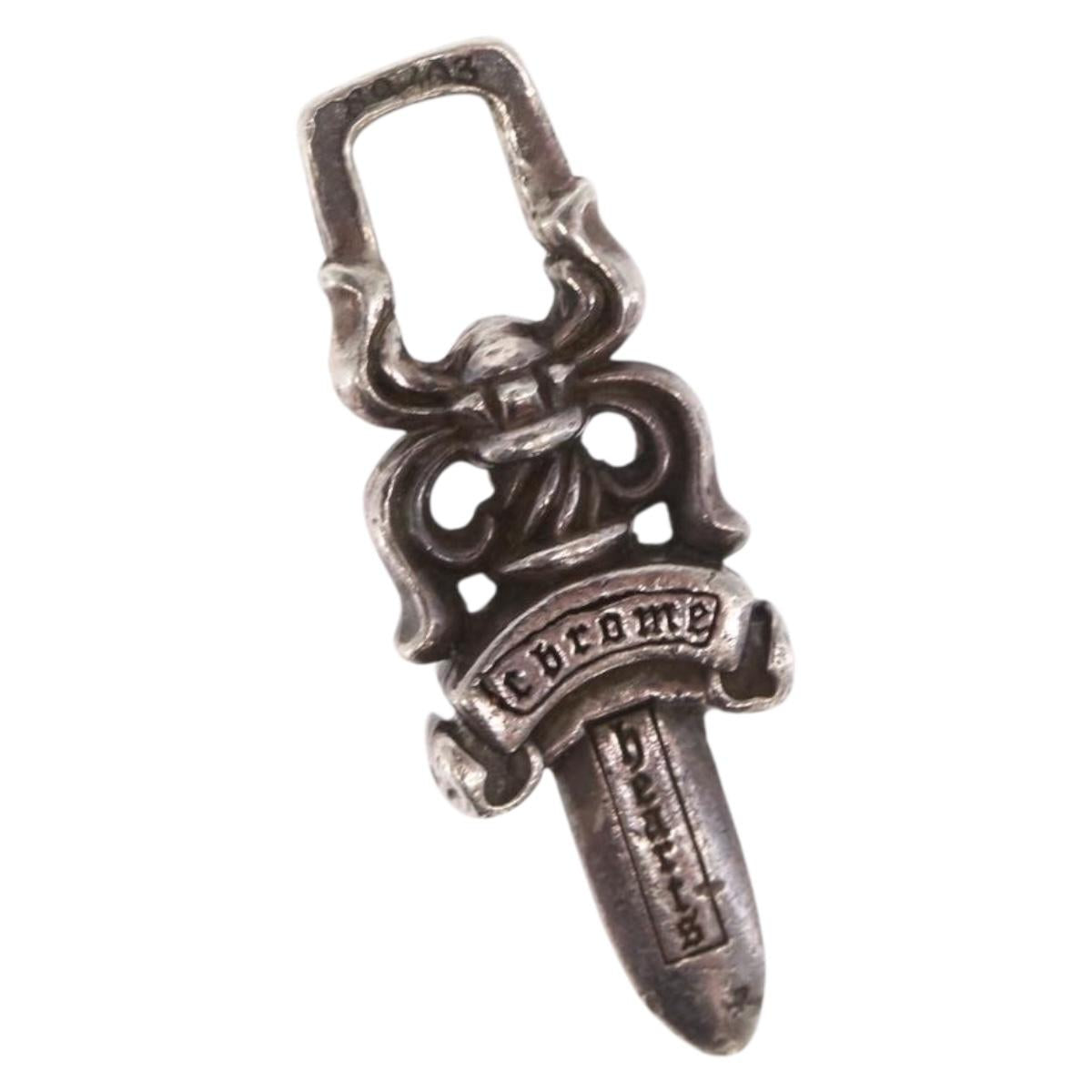 Chrome Hearts Dagger Charm Pendant Top Ag925 Silver Auth 171140SM