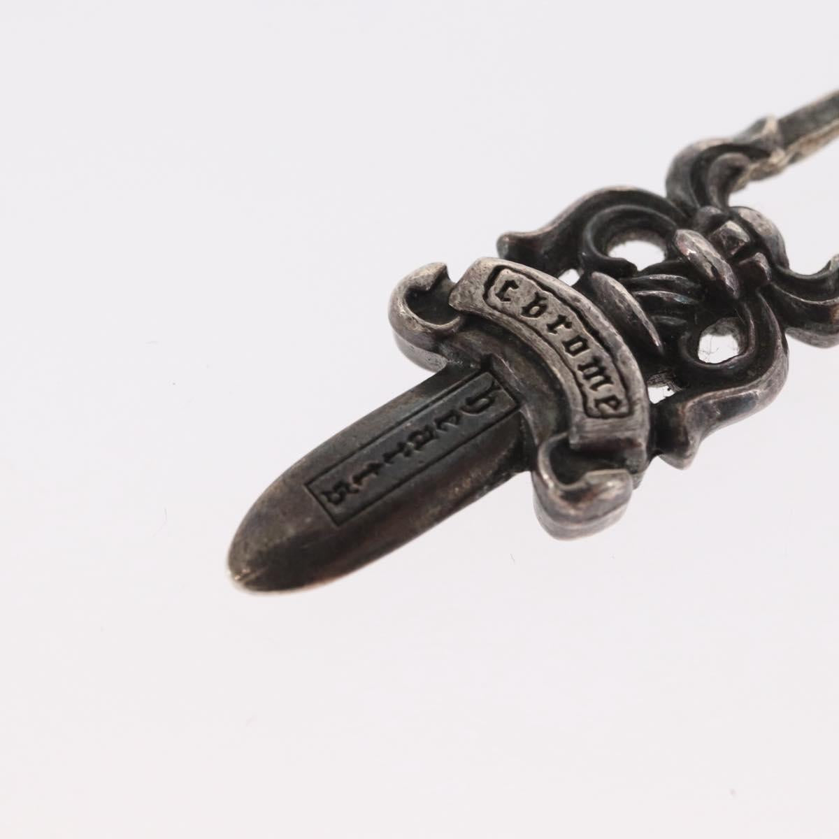Chrome Hearts Dagger Charm Pendant Top Ag925 Silver Auth 171141SM