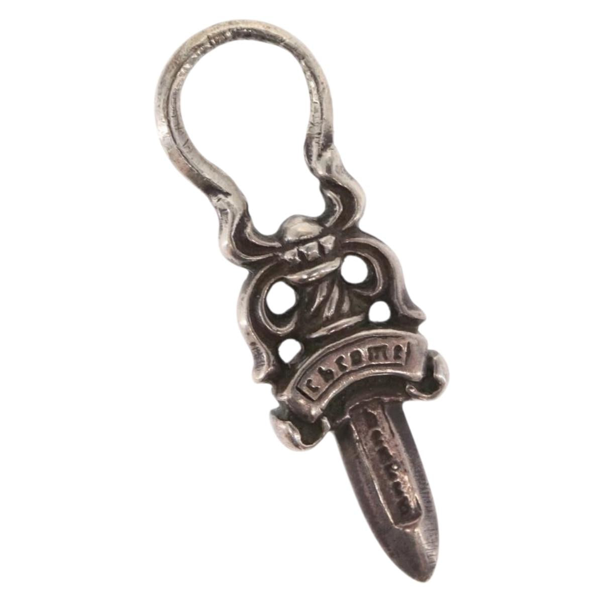 Chrome Hearts Dagger Charm Pendant Top Ag925 Silver Auth 171142SM