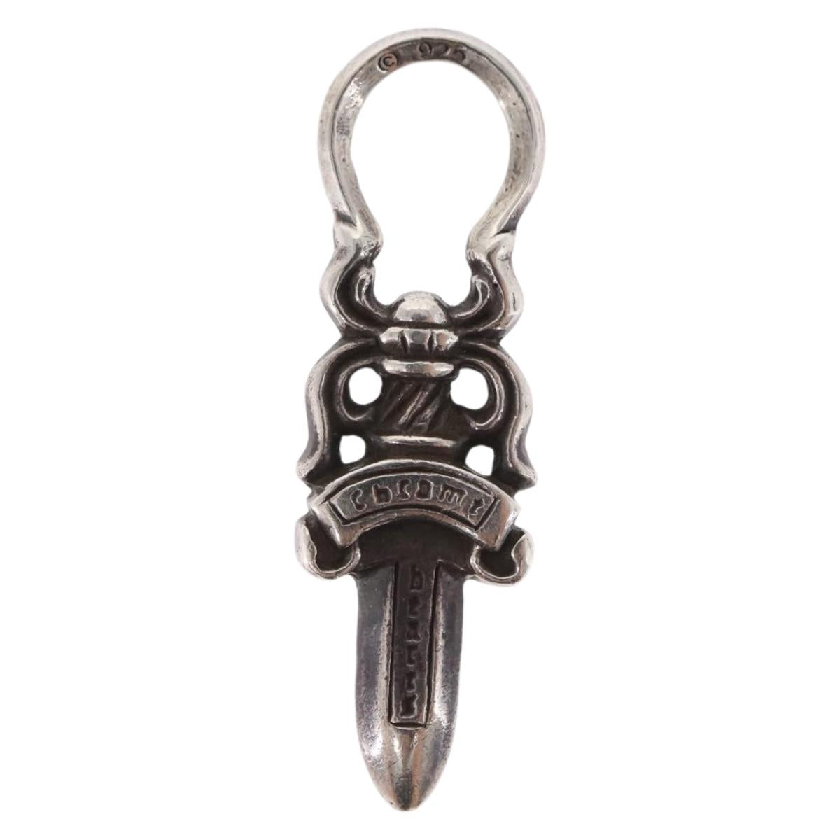 Chrome Hearts Dagger Charm Pendant Top Ag925 Silver Auth 171143SM