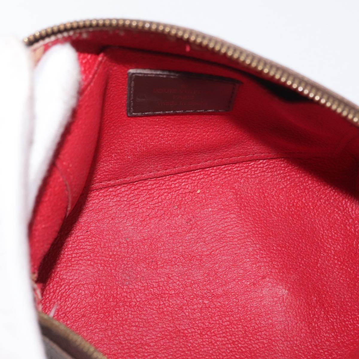 LOUIS VUITTON Damier Ebene Pochette Cosmetic PM Pouch N47516 LV Auth 171155