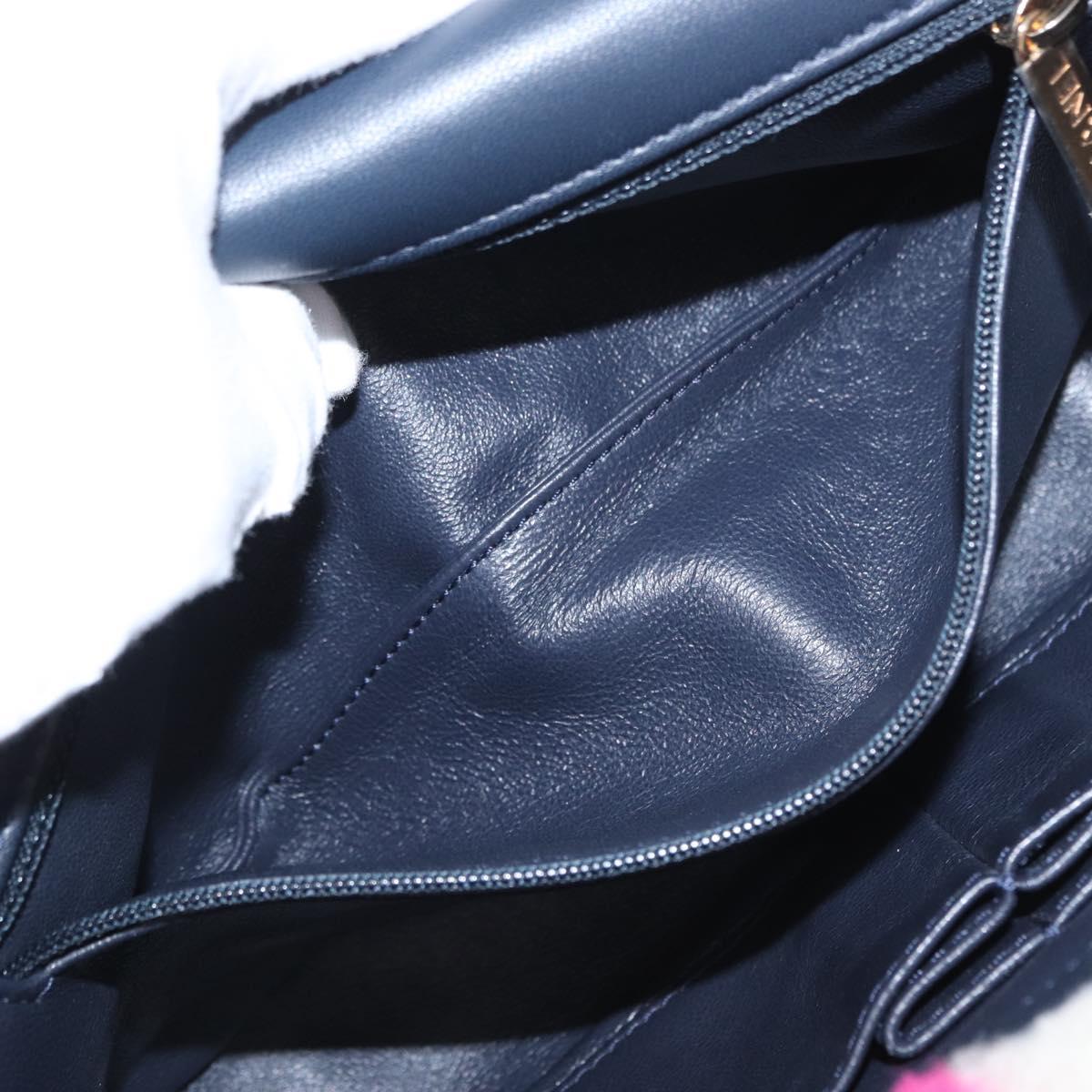 CHANEL Matelasse Chain Shoulder Bag Mouton Black Pink CC Auth 171163SAM