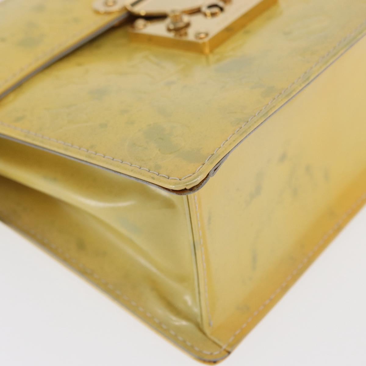 LOUIS VUITTON Monogram Vernis Spring street Hand Bag Gris M91029 LV Auth 171166