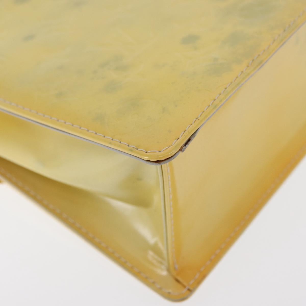 LOUIS VUITTON Monogram Vernis Spring street Hand Bag Gris M91029 LV Auth 171166