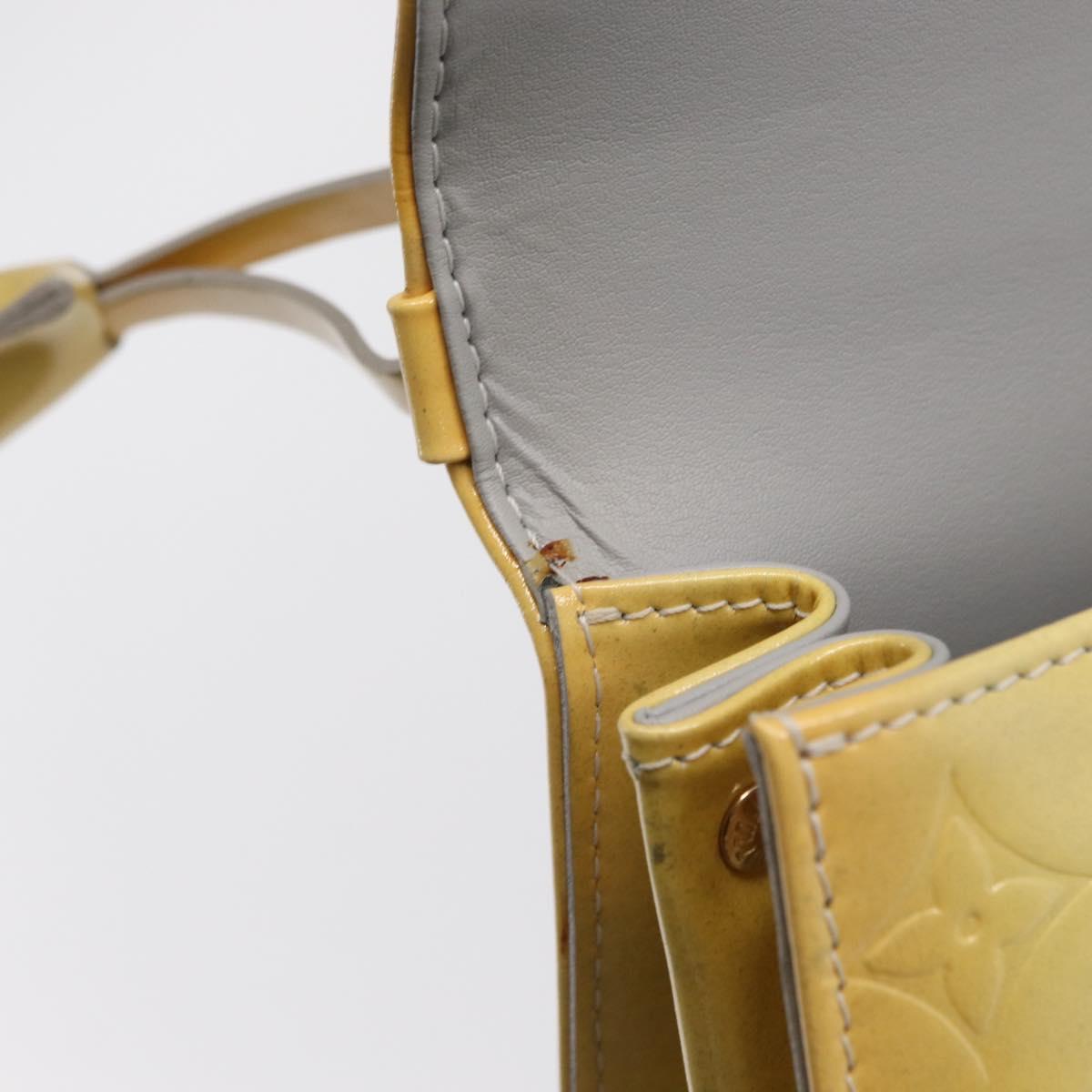 LOUIS VUITTON Monogram Vernis Spring street Hand Bag Gris M91029 LV Auth 171166