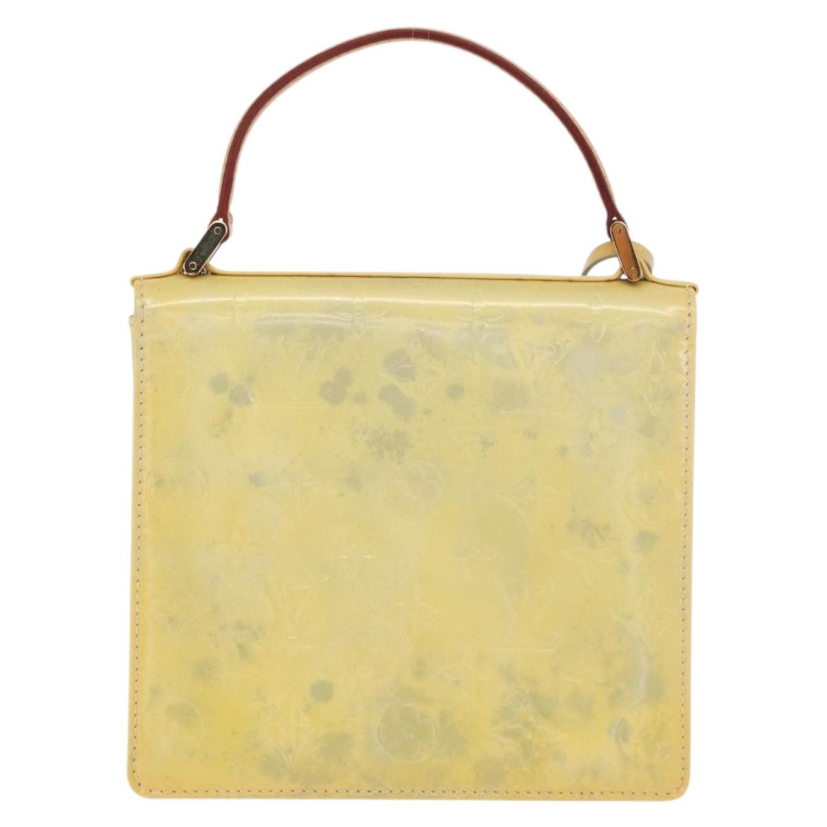 LOUIS VUITTON Monogram Vernis Spring street Hand Bag Gris M91029 LV Auth 171166