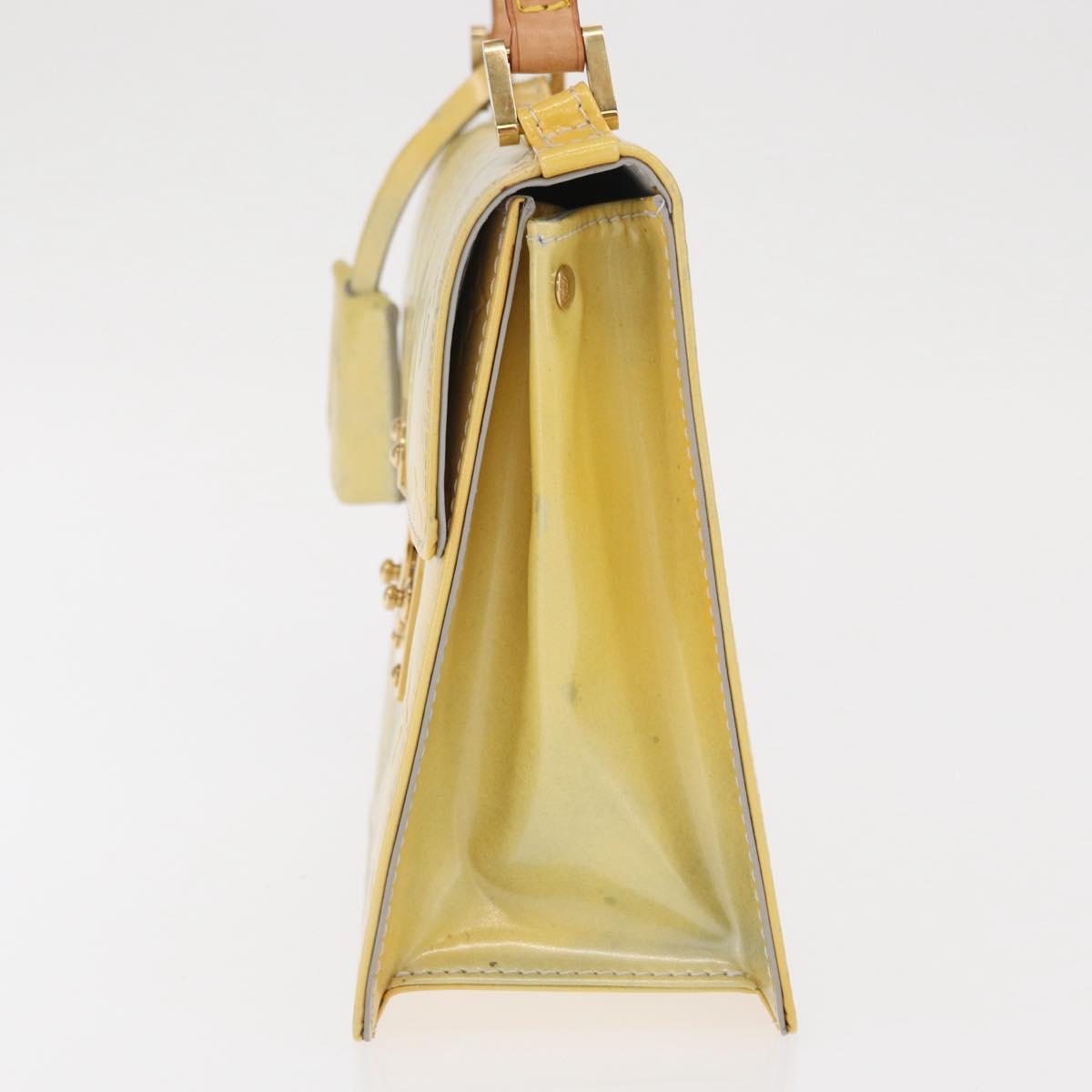 LOUIS VUITTON Monogram Vernis Spring street Hand Bag Gris M91029 LV Auth 171166