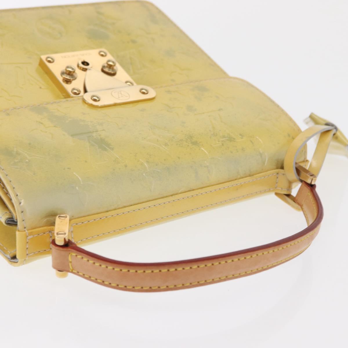 LOUIS VUITTON Monogram Vernis Spring street Hand Bag Gris M91029 LV Auth 171166