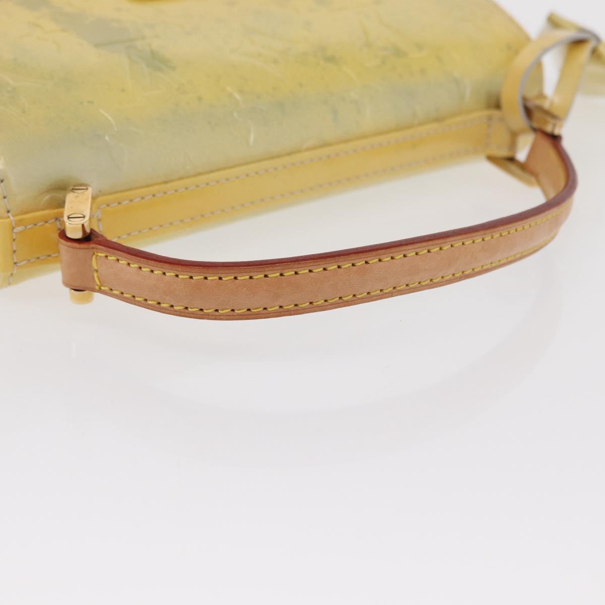 LOUIS VUITTON Monogram Vernis Spring street Hand Bag Gris M91029 LV Auth 171166