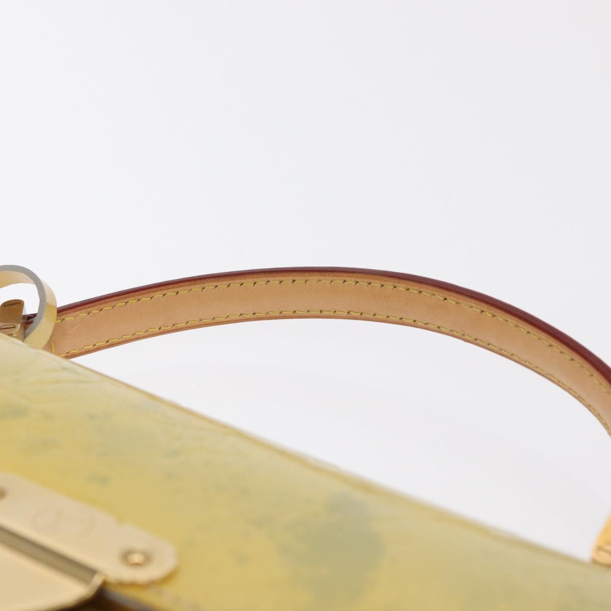 LOUIS VUITTON Monogram Vernis Spring street Hand Bag Gris M91029 LV Auth 171166