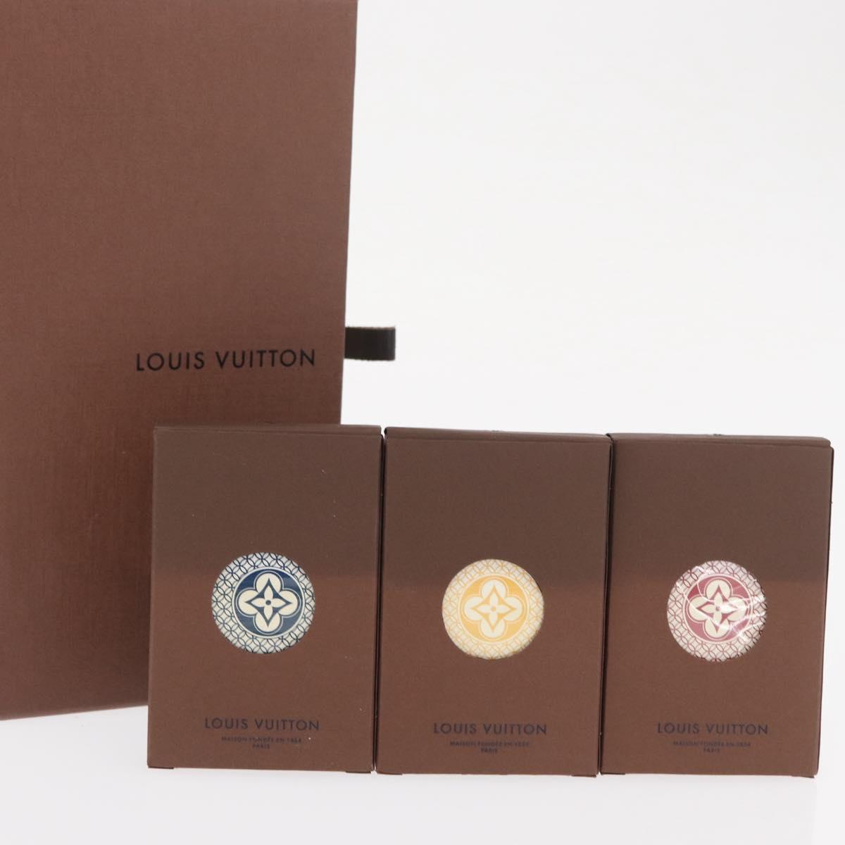 LOUIS VUITTON Monogram Playing Cards Blue Red yellow LV Auth 171177SAM