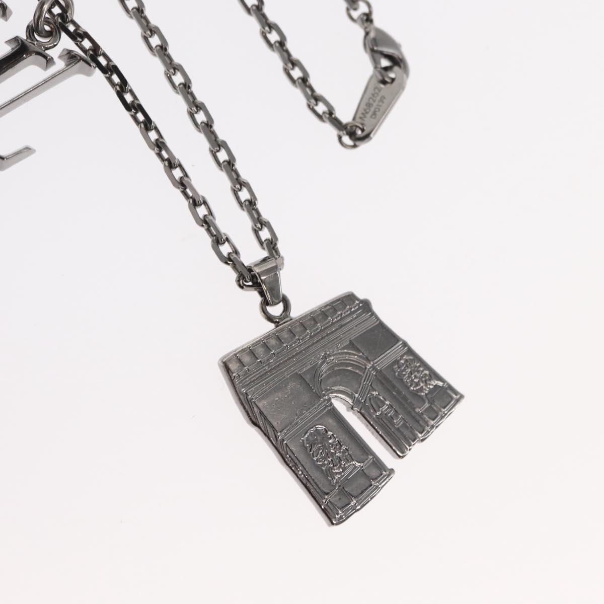 LOUIS VUITTON Collier Arc LV Printed Initials City Necklace M68262 Auth 171181M