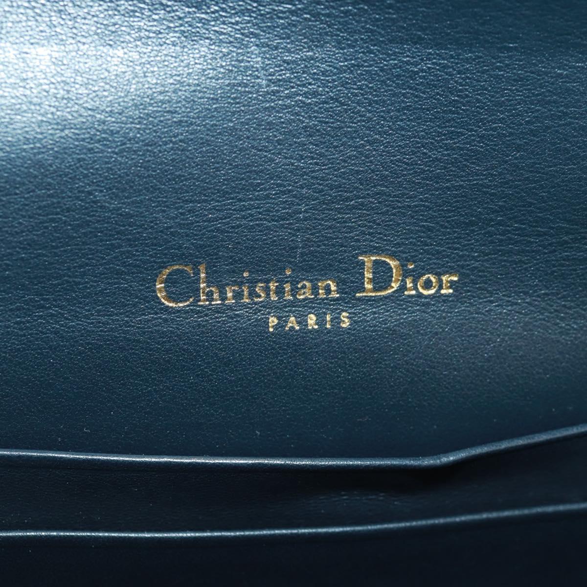 Christian Dior Trotter Canvas Saddle Waist bag Navy Gold Auth 171184M