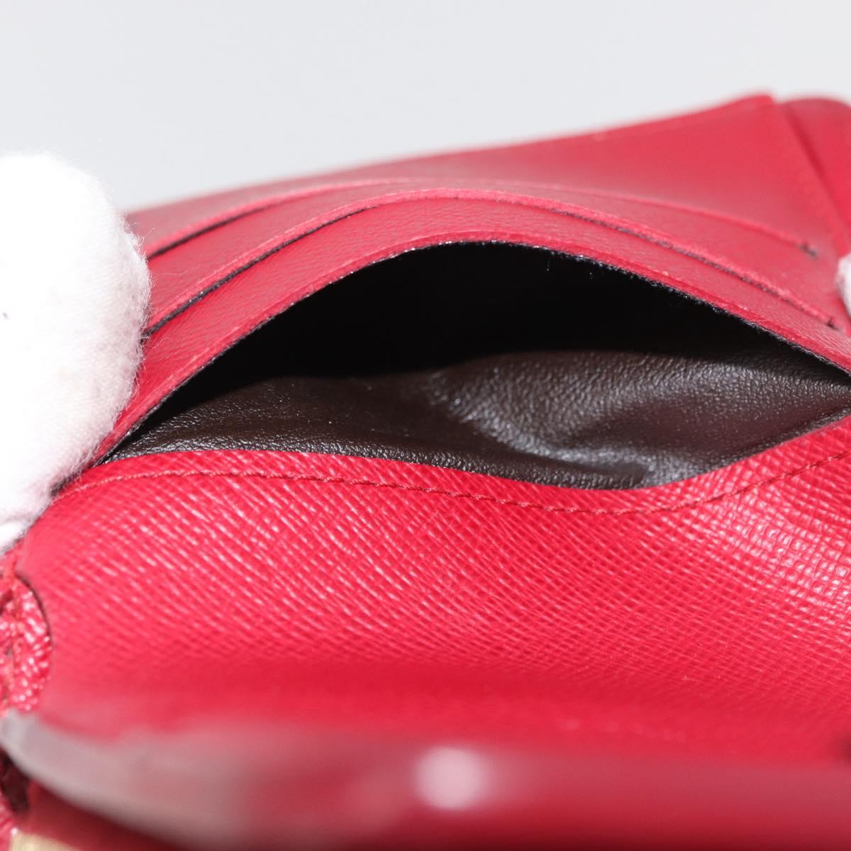 LOUIS VUITTON Monogram Cherry Compact zip Bifold Wallet M95005 LV Auth 171207A