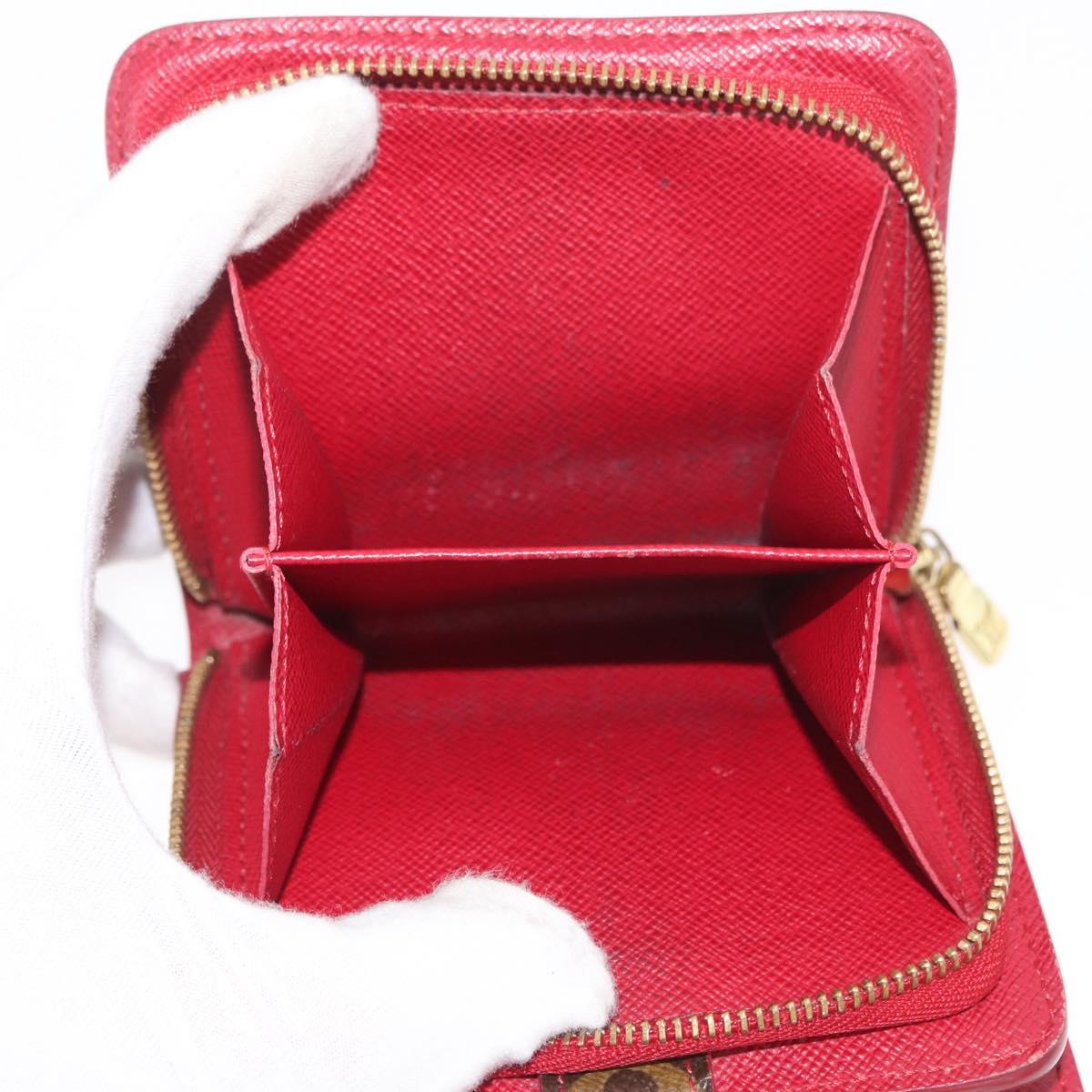 LOUIS VUITTON Monogram Cherry Compact zip Bifold Wallet M95005 LV Auth 171207A