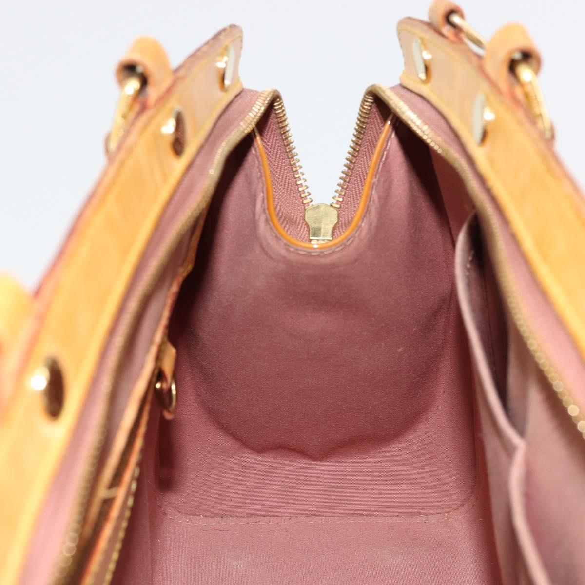 LOUIS VUITTON Monogram Vernis Blair MM Bag 2way Rose Velours M91588 Auth 171221