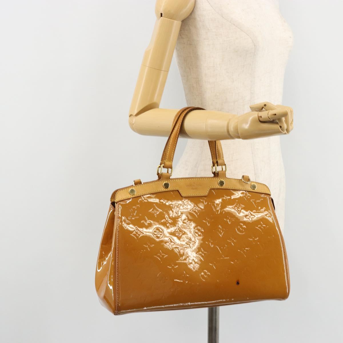 LOUIS VUITTON Monogram Vernis Blair MM Bag 2way Rose Velours M91588 Auth 171221