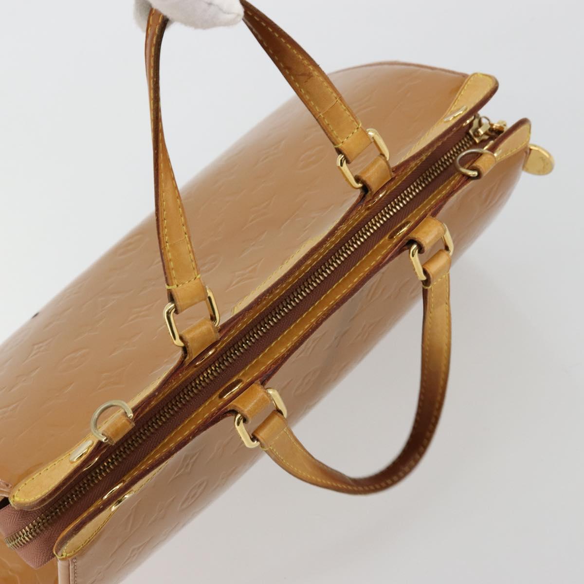 LOUIS VUITTON Monogram Vernis Blair MM Bag 2way Rose Velours M91588 Auth 171221