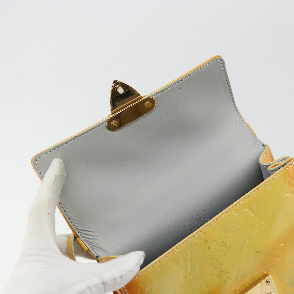 LOUIS VUITTON Monogram Vernis Spring street Hand Bag Gris M91029 LV Auth 171224