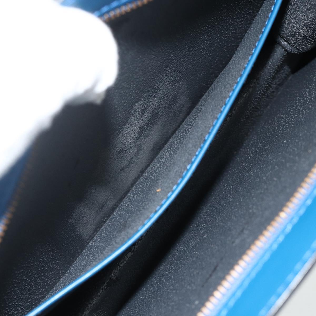LOUIS VUITTON Epi Trousse Crete Pouch Blue M48405 LV Auth 171231