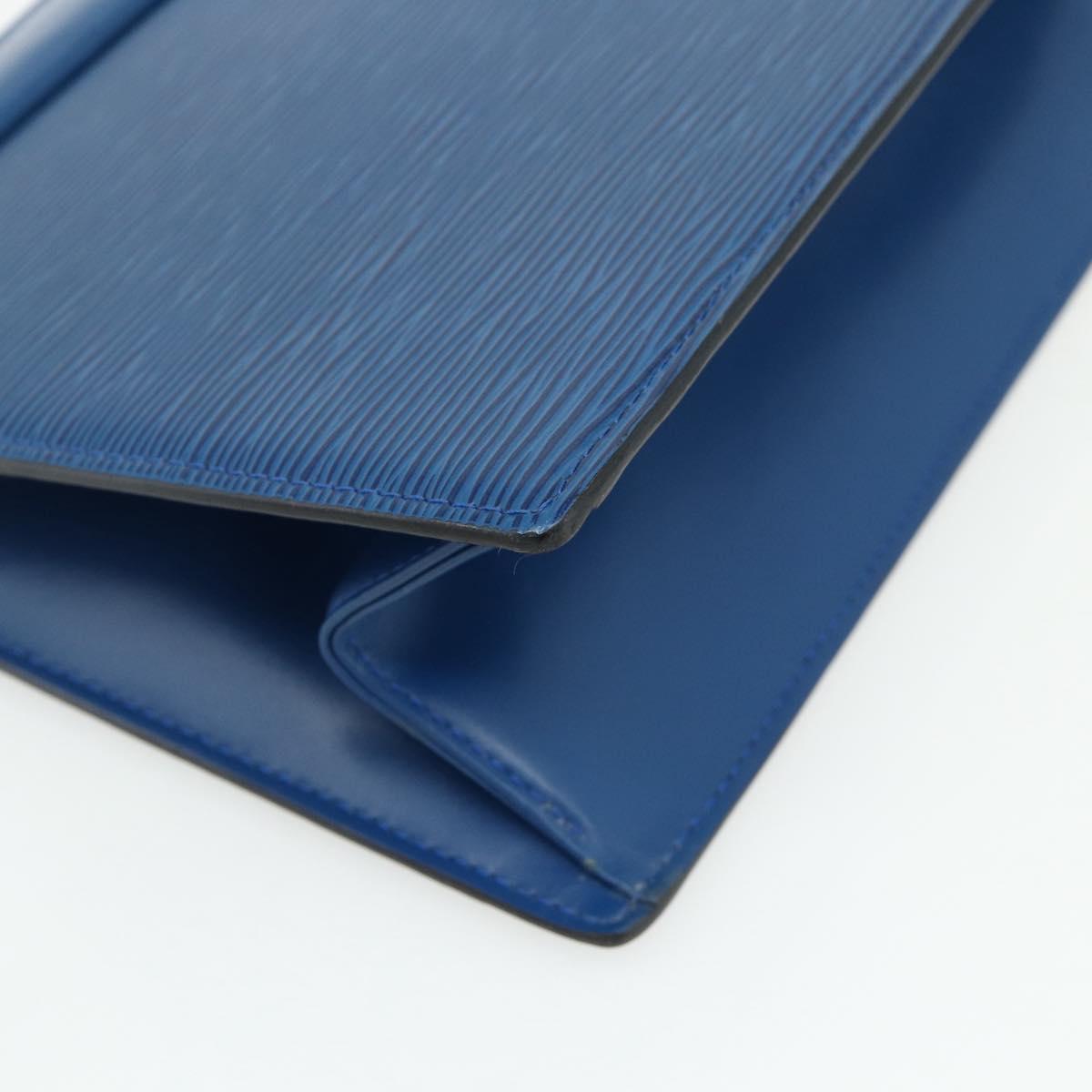LOUIS VUITTON Epi Trousse Crete Pouch Blue M48405 LV Auth 171231