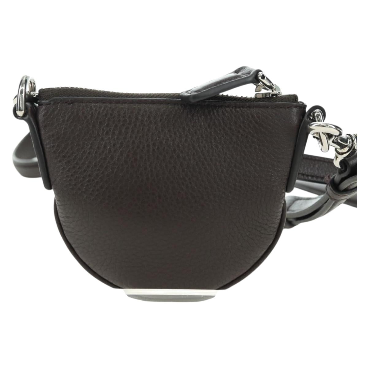 GUCCI Shoulder Pouch Web Sherry Line Leather Black Silver 821831 Auth 171234A