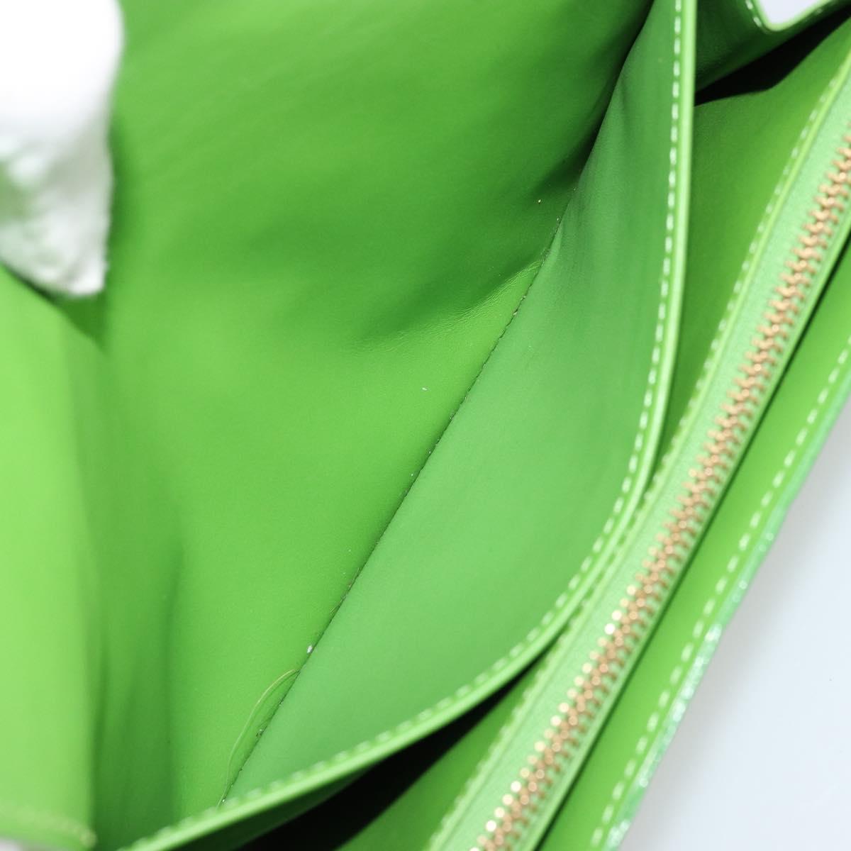 LOUIS VUITTON Vernis Portefeiulle Sarah Wallet Vert Tonic M93635 LV Auth 171237A