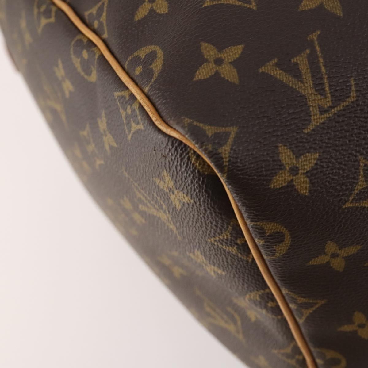 LOUIS VUITTON Monogram Keepall 55 Boston Bag M41424 LV Auth 171243A