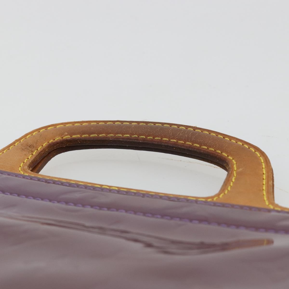 LOUIS VUITTON Monogram Vernis Stanton Tote Bag Purple Viole M91079 Auth 171249