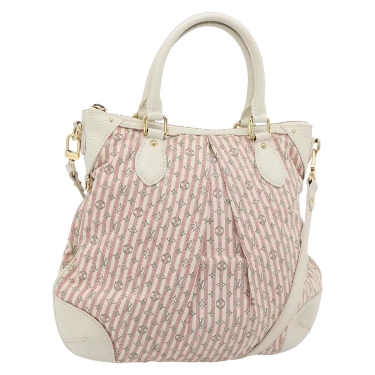 LOUIS VUITTON Mini Lin Marina GM Bag Croisette 2way Pink M95493 LV Auth 171252V