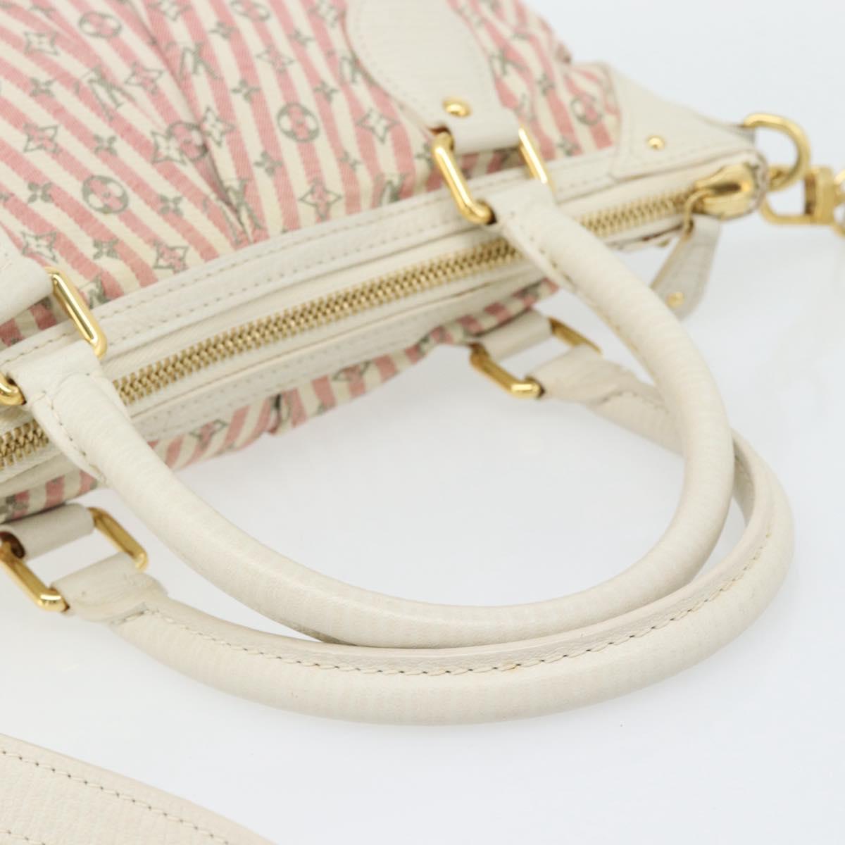 LOUIS VUITTON Mini Lin Marina GM Bag Croisette 2way Pink M95493 LV Auth 171252V