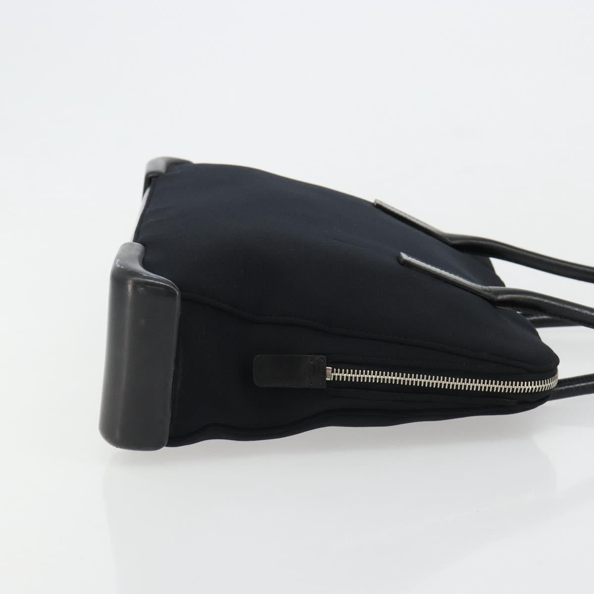PRADA Sports Tote Bag Nylon Black Silver Auth 171258