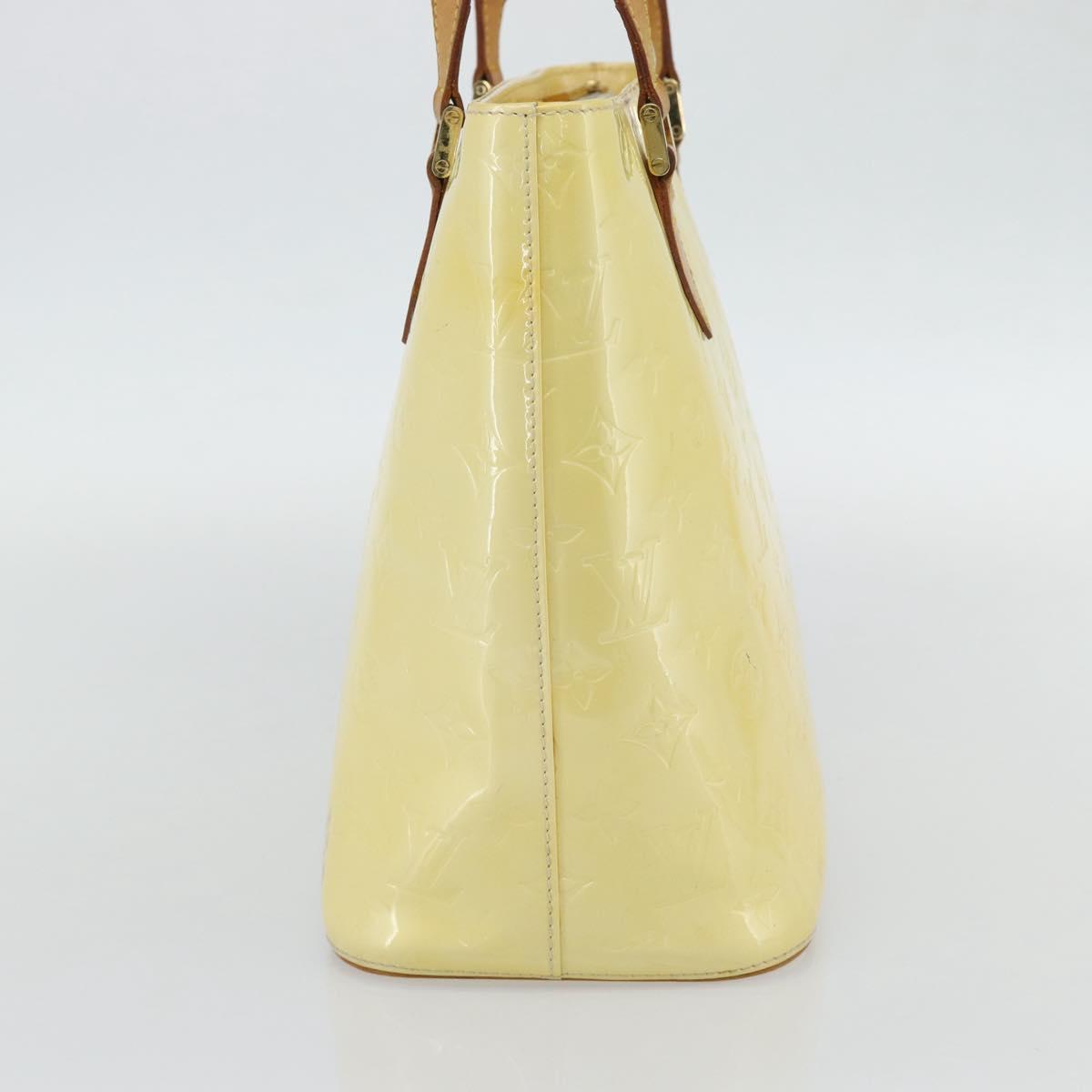 LOUIS VUITTON Monogram Vernis Houston Hand Bag Perle M91342 LV Auth 171265