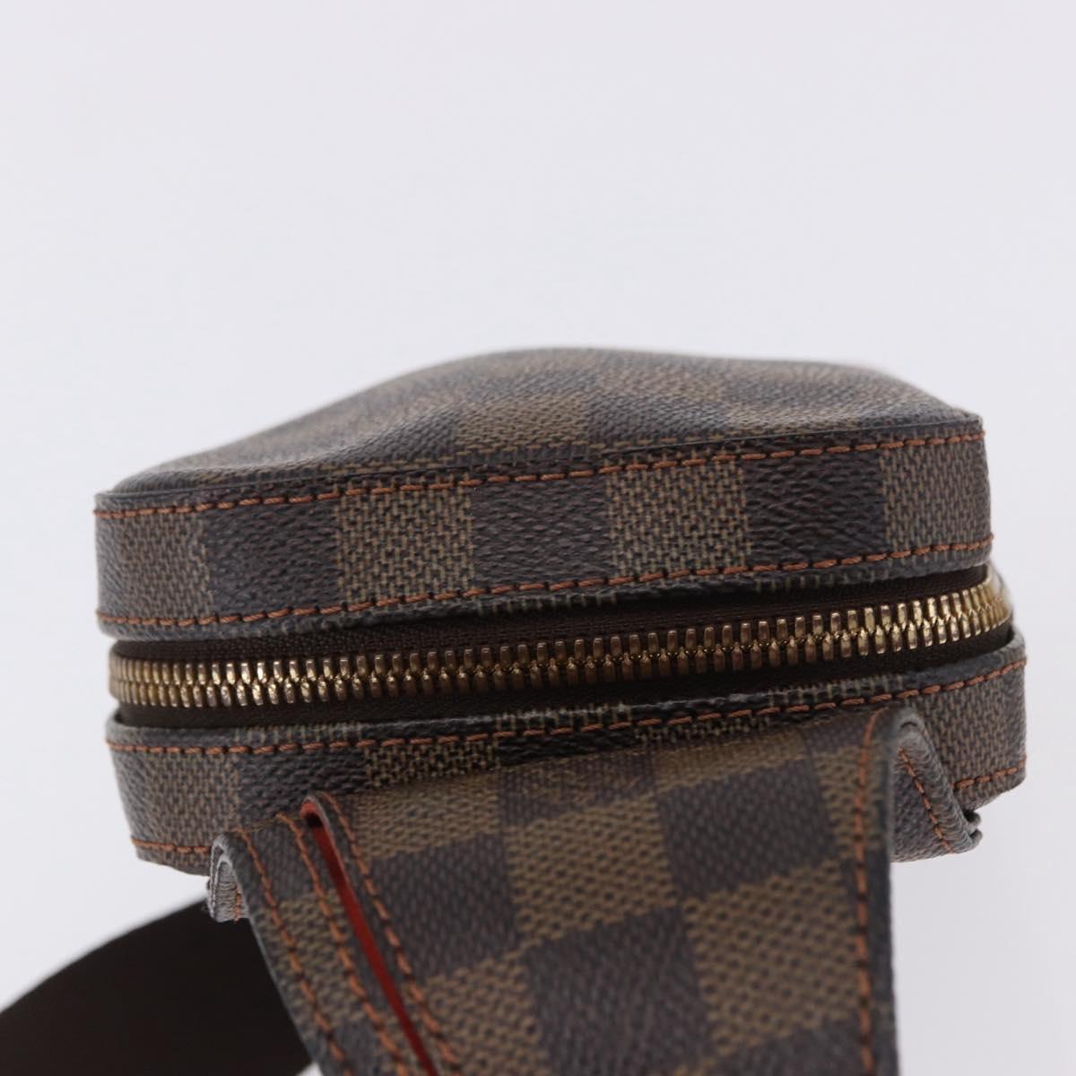 LOUIS VUITTON Damier Ebene Geronimos Shoulder Bag N51994 LV Auth 171269