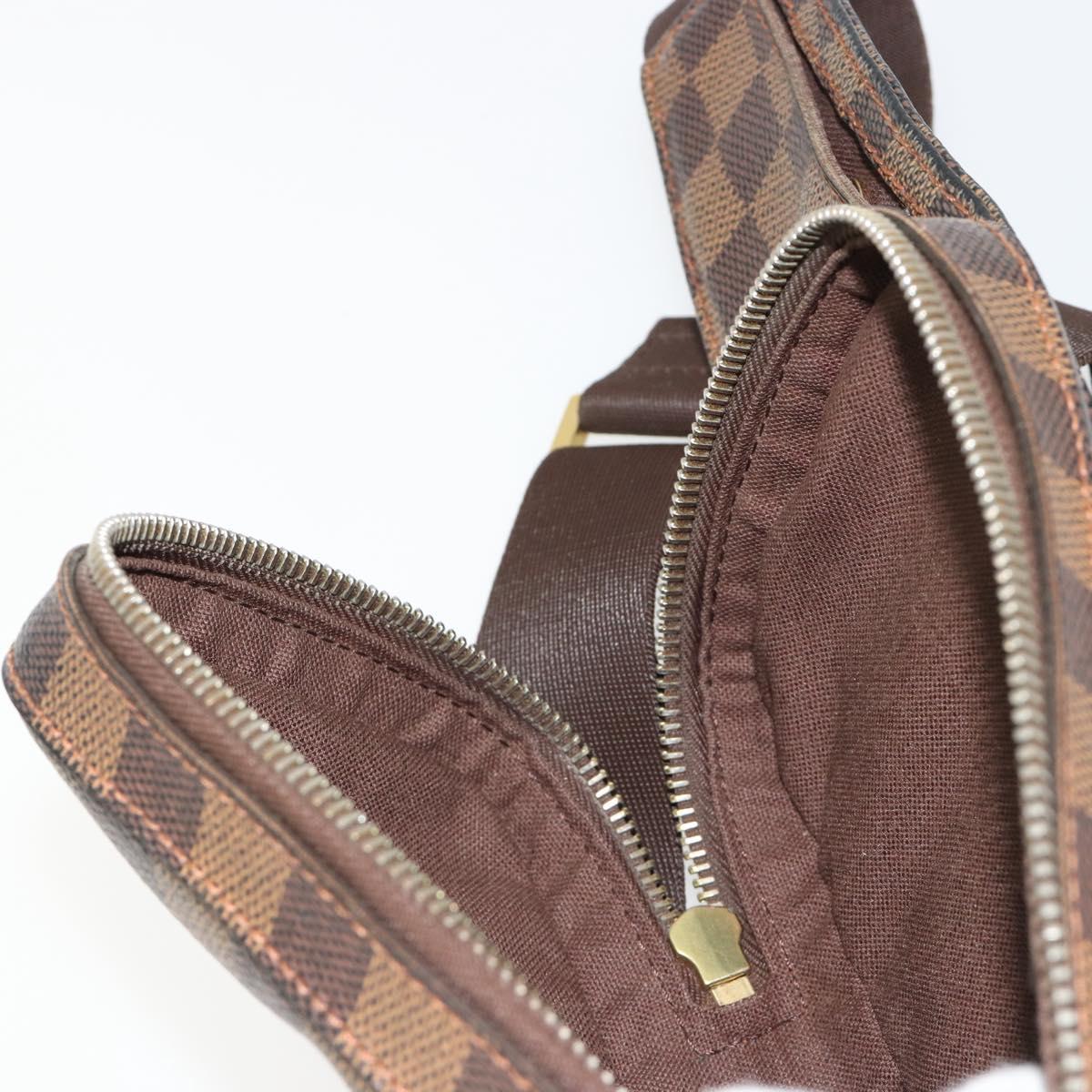 LOUIS VUITTON Damier Ebene Geronimos Shoulder Bag N51994 LV Auth 171270