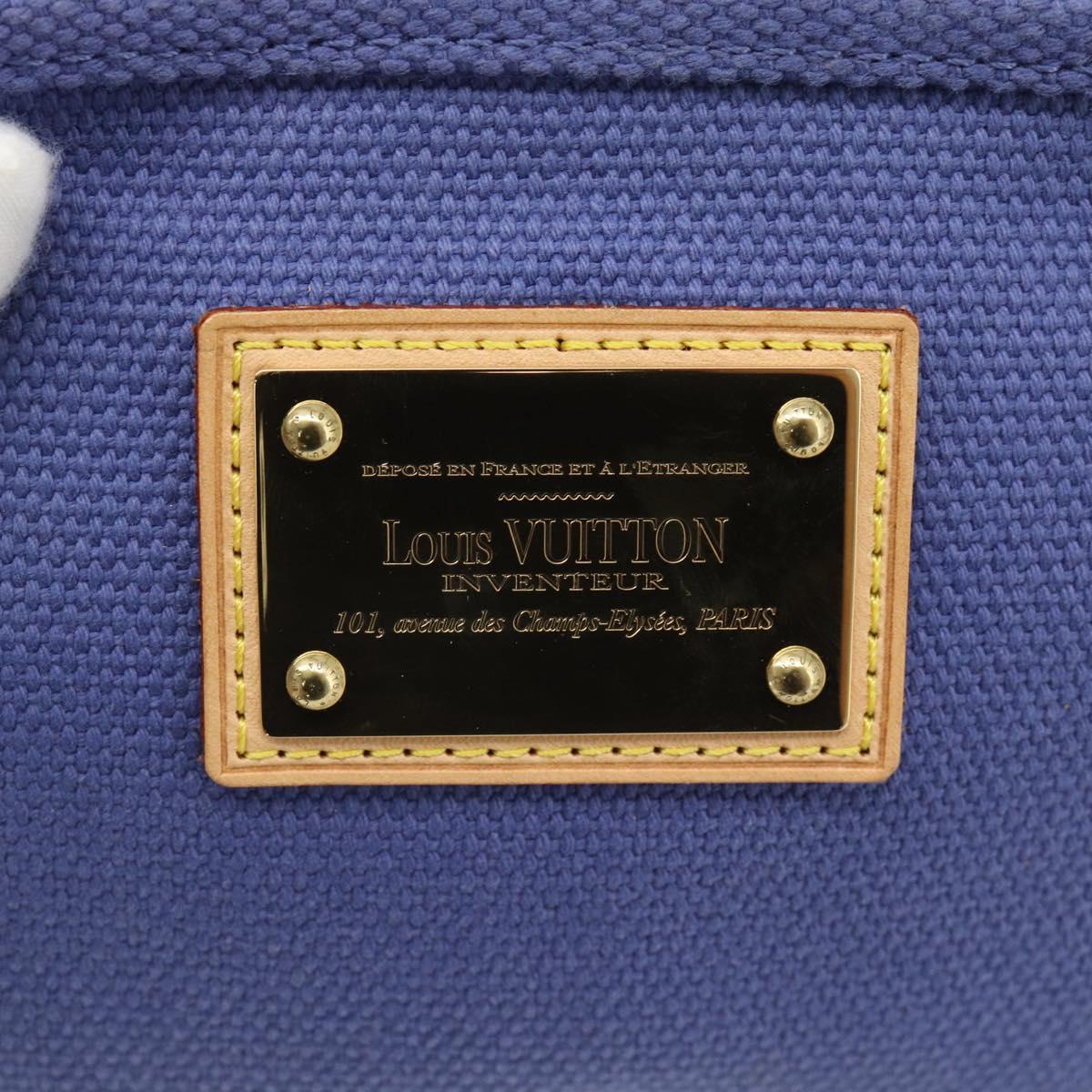 LOUIS VUITTON Antigua Pochette Platt PM Pouch Blue M40070 LV Auth 171279V