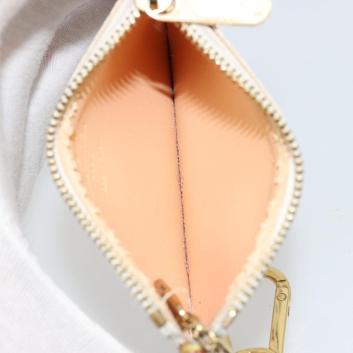 LOUIS VUITTON Monogram Multicolor Pochette Cles Purse White M92655 Auth 171283