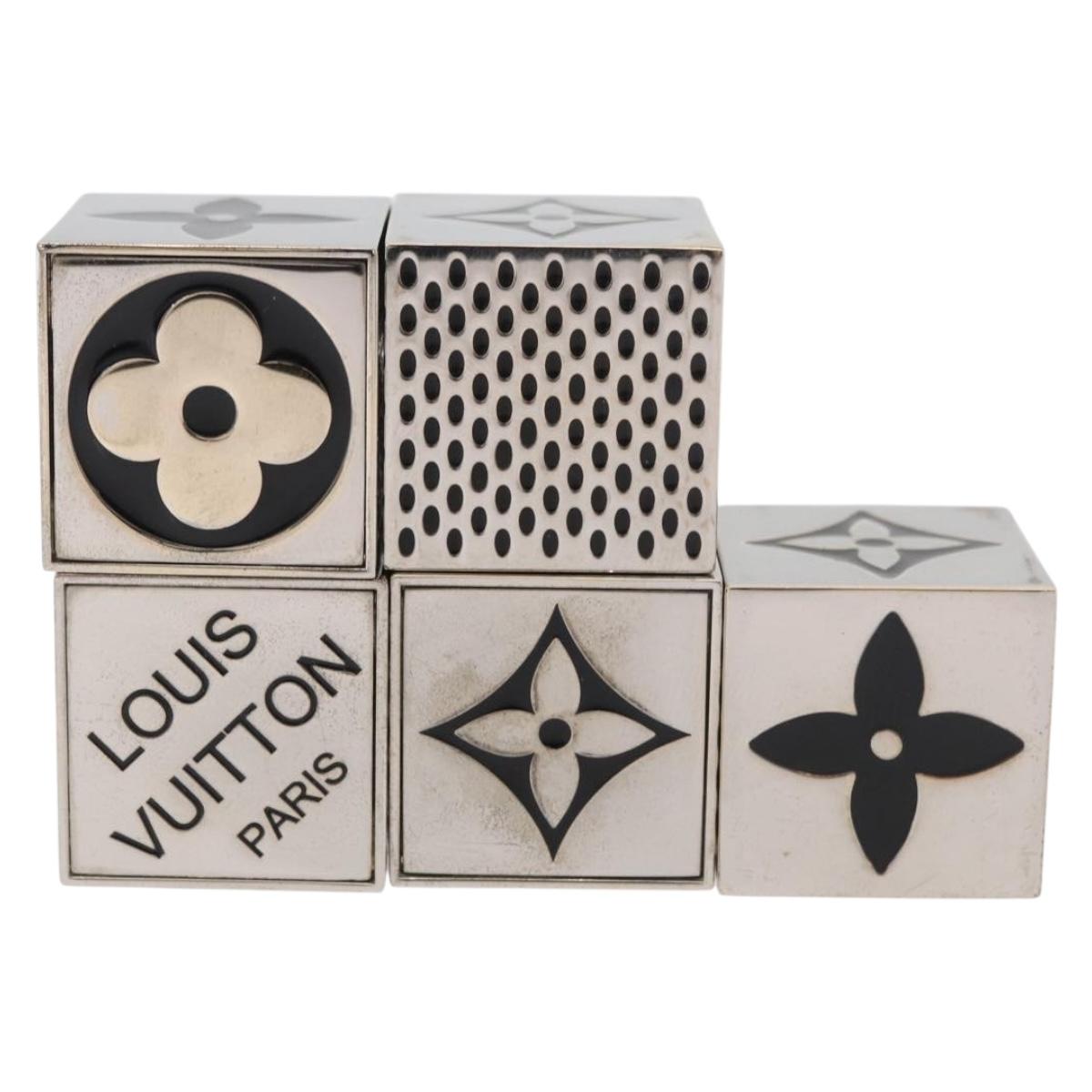 LOUIS VUITTON LV Cube Game metal Silver M99454 LV Auth 171297V