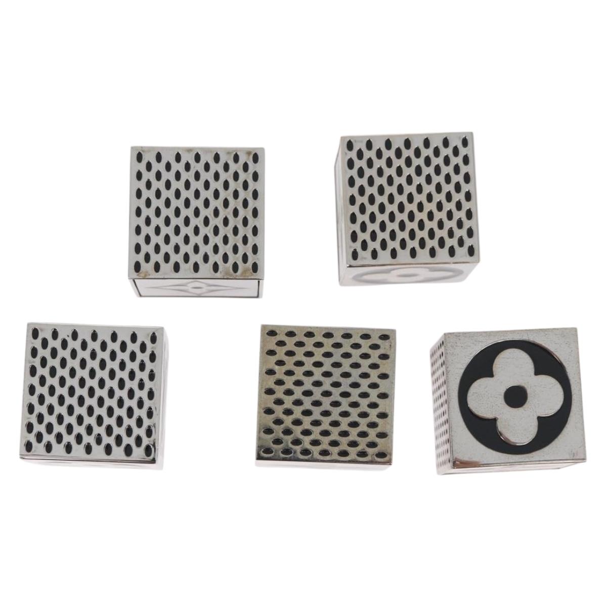 LOUIS VUITTON LV Cube Game metal Silver M99454 LV Auth 171297V
