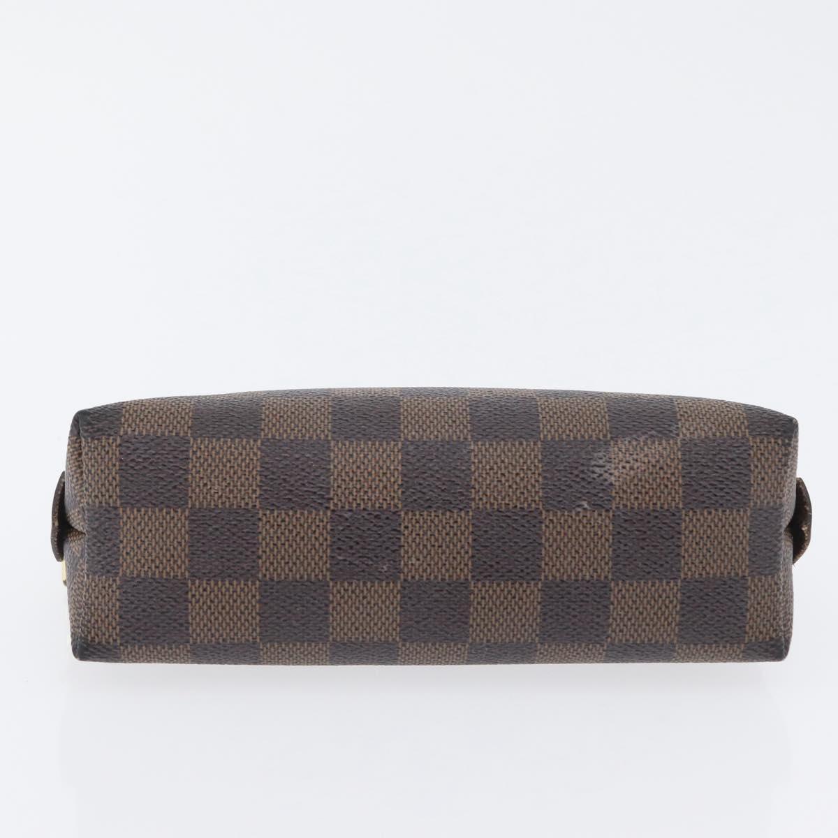 LOUIS VUITTON Damier Ebene Pochette Cosmetic PM Pouch N47516 LV Auth 171319