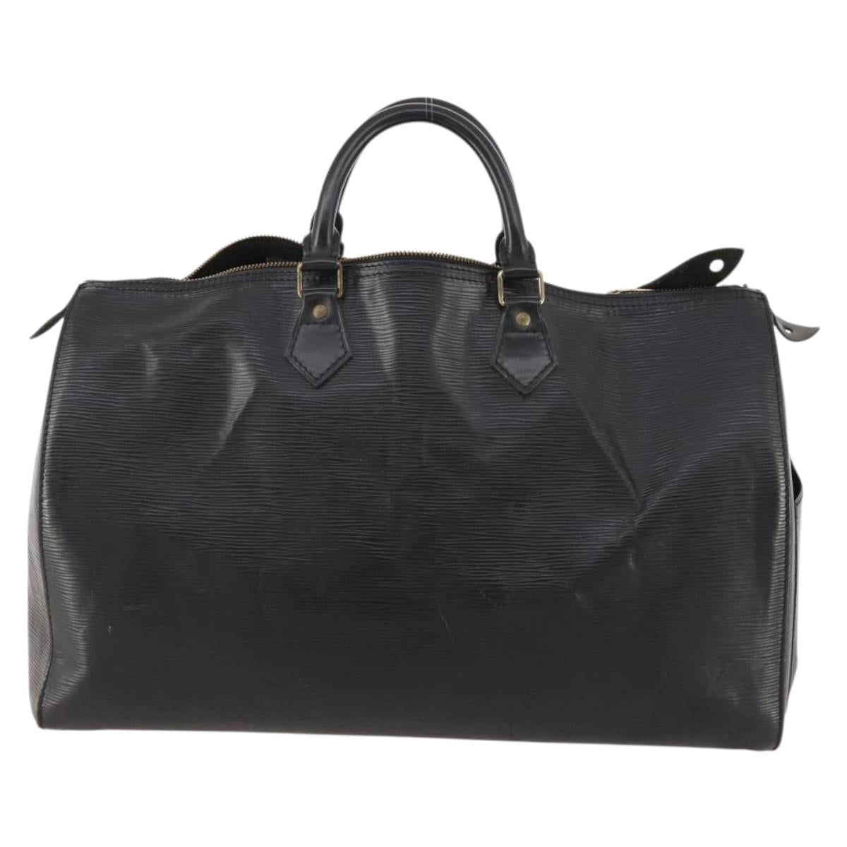 LOUIS VUITTON Epi Speedy 40 Hand Bag Black M42982 LV Auth 171322