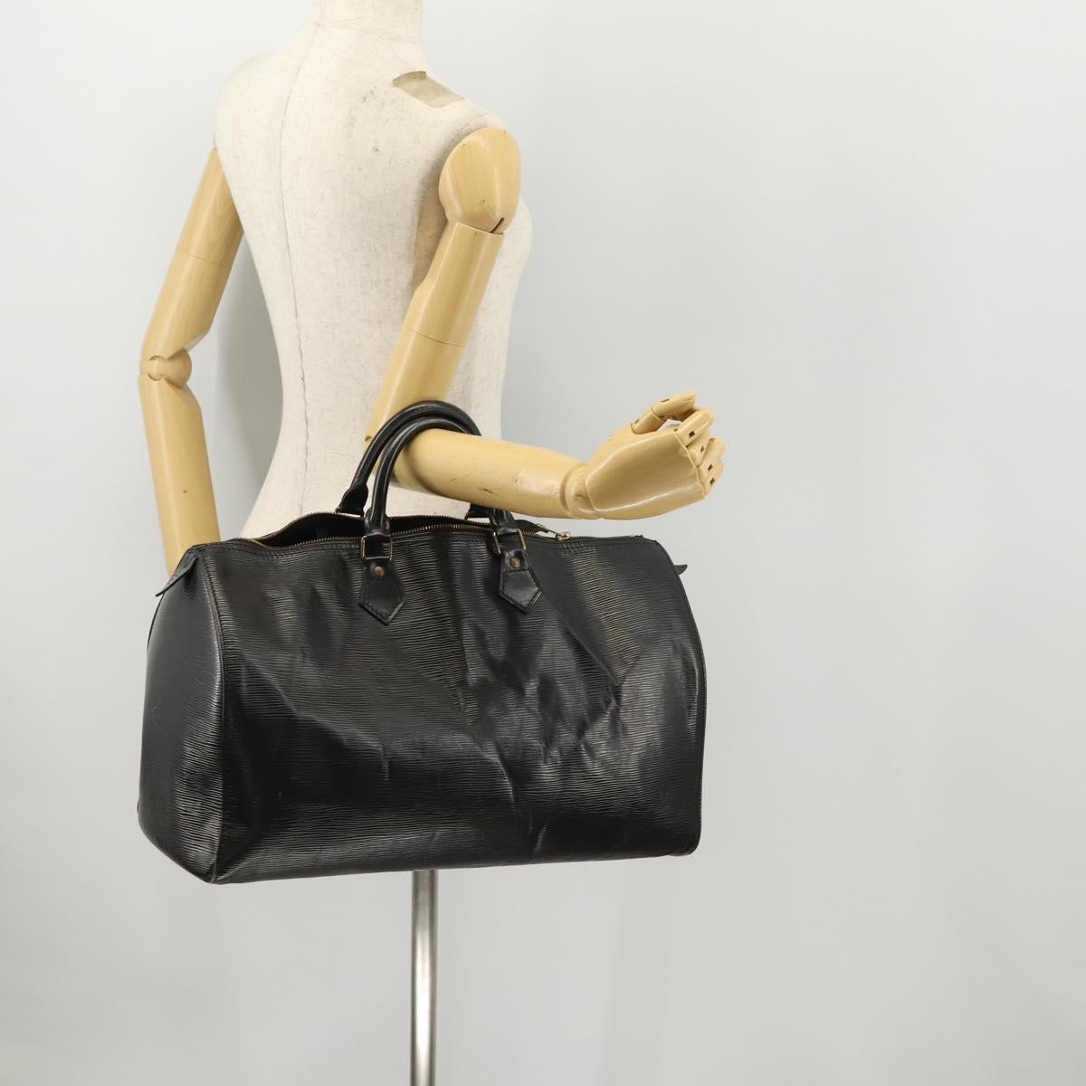 LOUIS VUITTON Epi Speedy 40 Hand Bag Black M42982 LV Auth 171322