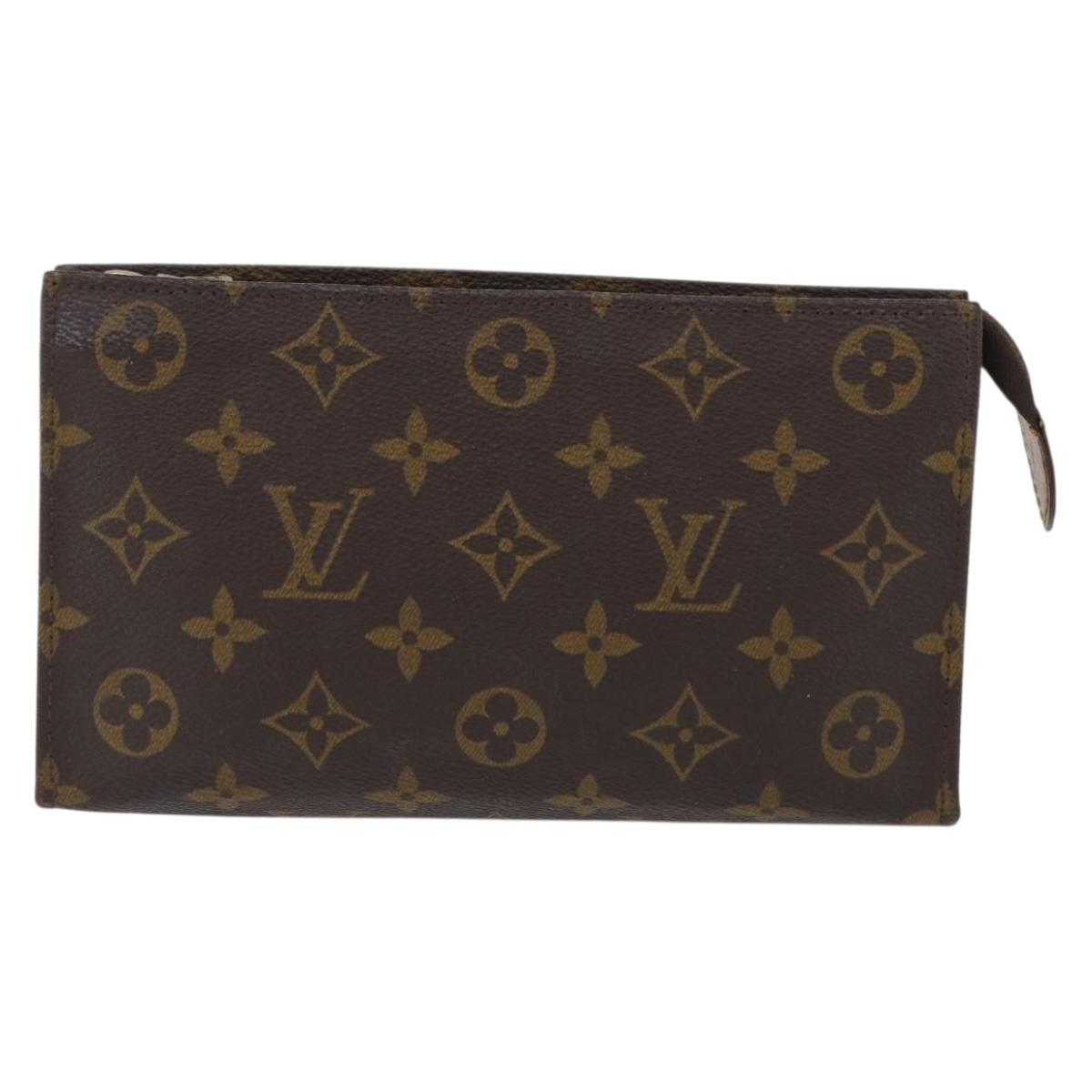 LOUIS VUITTON Monogram Pochette compact tool Pouch M51970 LV Auth 171330