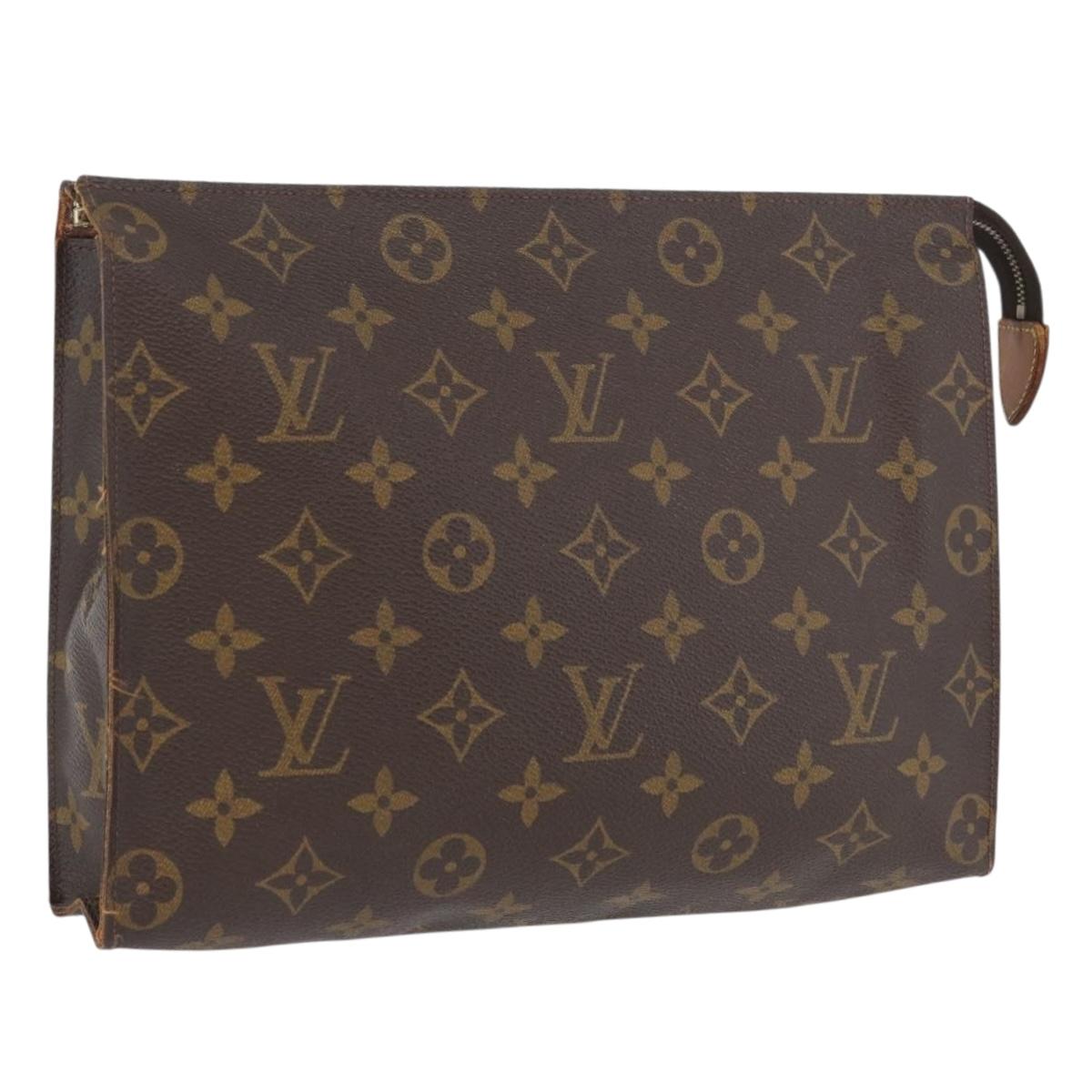 LOUIS VUITTON Monogram Poche Toilette 26 Pouch M47542 LV Auth 171331