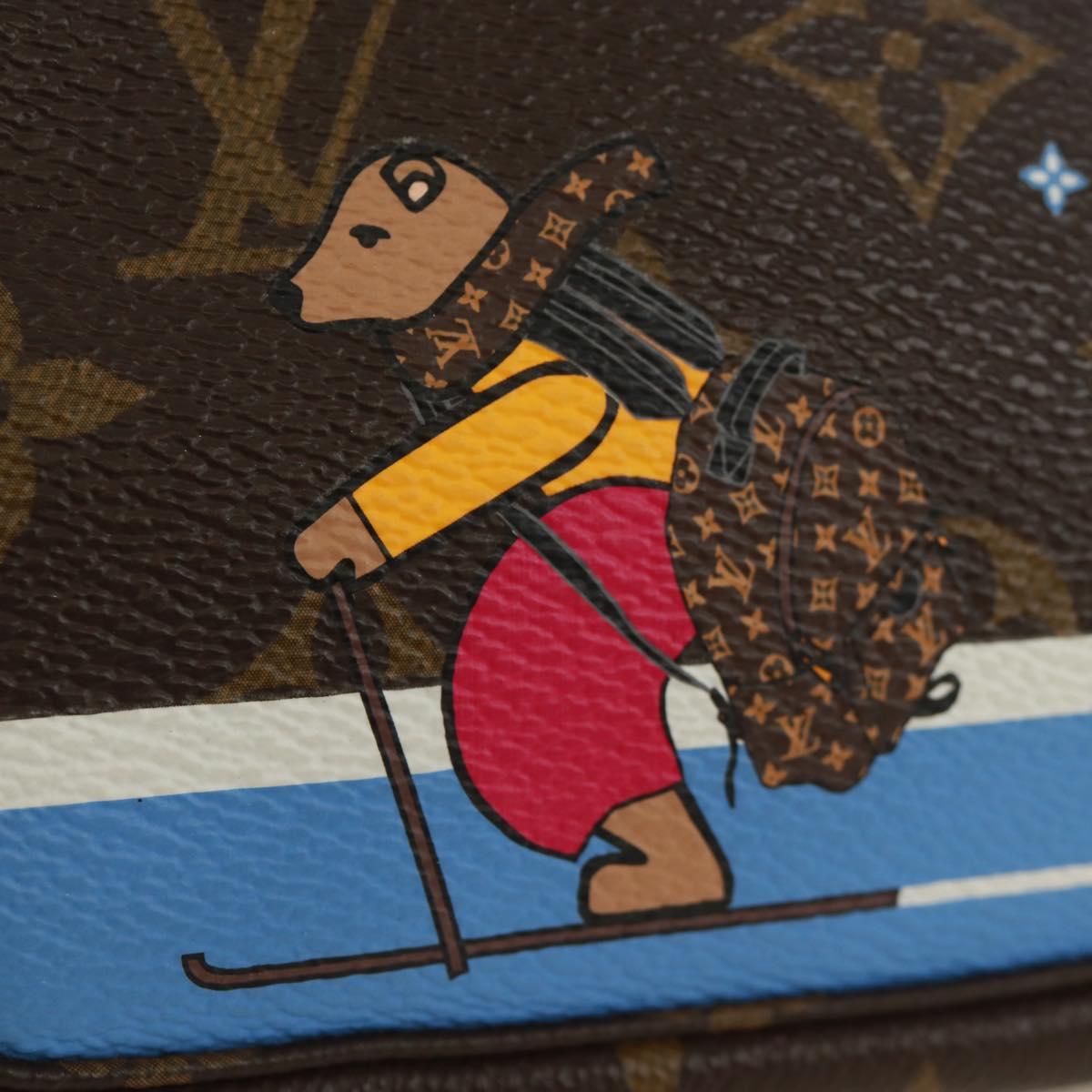 LOUIS VUITTON Monogram Ski Bear Mini Pochette Accessoires Pouch M67769 171332M