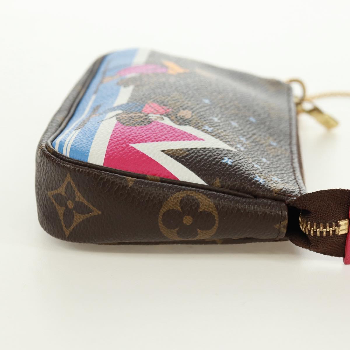LOUIS VUITTON Monogram Ski Bear Mini Pochette Accessoires Pouch M67769 171332M
