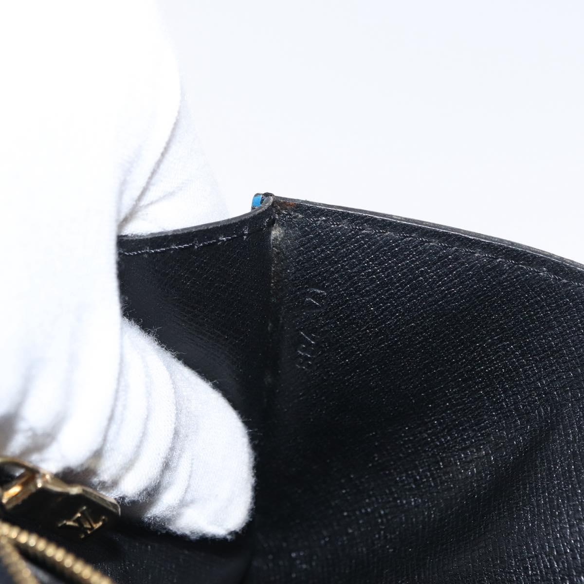 LOUIS VUITTON Epi Montaigne 23 Clutch Bag Blue M52665 LV Auth 171350