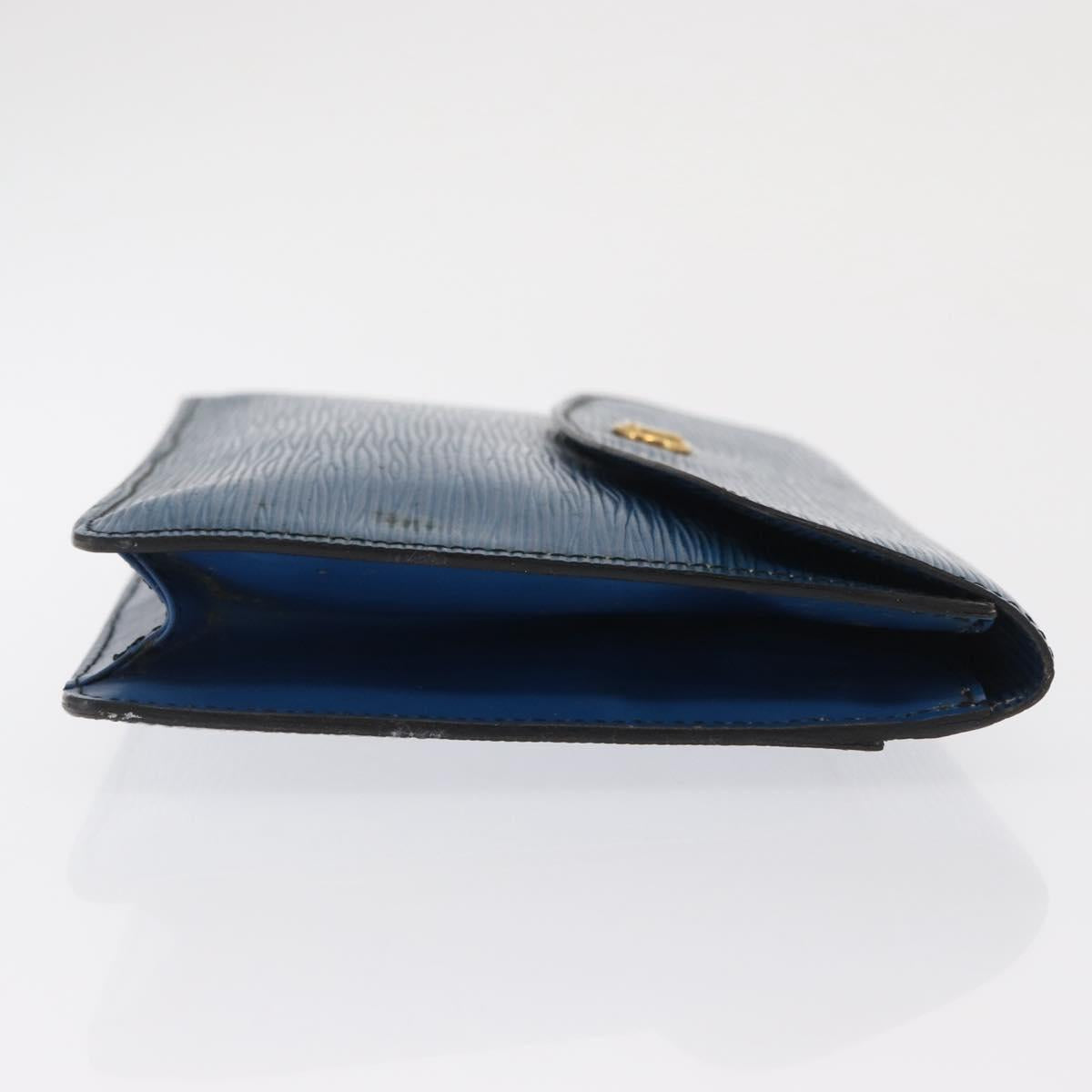LOUIS VUITTON Epi Montaigne 23 Clutch Bag Blue M52665 LV Auth 171350