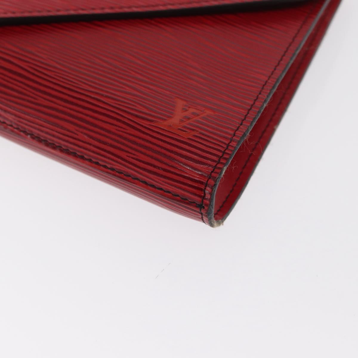 LOUIS VUITTON Epi Art Deco Clutch Bag Red M52637 LV Auth 171351
