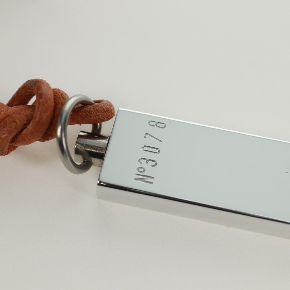 LOUIS VUITTON LV Cup whistle Necklace metal Silver LV Auth 171365A